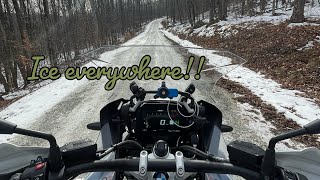 Winter Fun on the BMW R1250GSA [upl. by Dunston508]