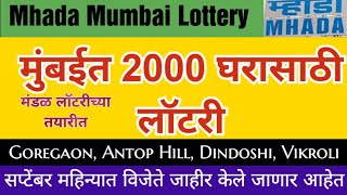 Mhada Mumbai lottery मंडळ लॉटरीच्या तयारीत [upl. by Aramoix]