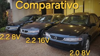 Vectra  Comparativo Completo Vectra 22 16V X Vectra 22 8V X Vectra 20 8V [upl. by Ydroj260]