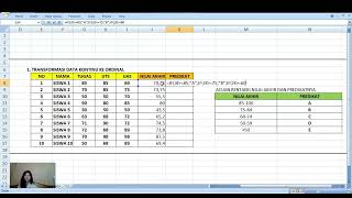 Tutorial Transformasi Data Kontinu Ke Ordinal [upl. by Adao]