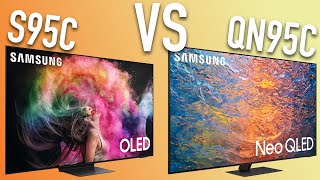 Samsung S95C OLED vs QN95C QLED Here’s Which TV You Should Get [upl. by Namyac]