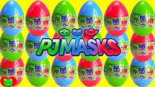 Opening PJ Masks Surprise Eggs [upl. by Alaikim269]