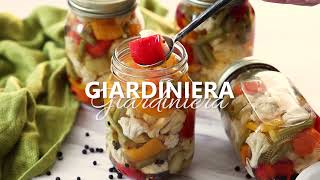 Giardiniera Italian Pickled Vegetables [upl. by Alikat799]