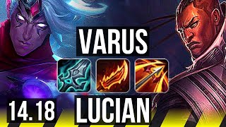 VARUS amp Thresh vs LUCIAN amp Janna ADC  52k DMG Legendary  EUW Master  1418 [upl. by Auqinimod]