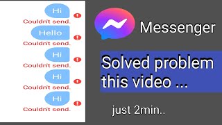 Couldnt send message in messenger  messenger couldnt send the message [upl. by Sucirdor]