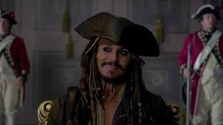 Pirates of the CaribbeanOn Stranger TidesBest sceneJohnny DeppRichard GriffithsGeoffrey Rush [upl. by Enelie]