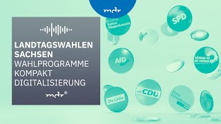 Digitalisierung – Das planen Sachsens Parteien  Podcast Wahlprogramme kompakt  MDR [upl. by Emerej]