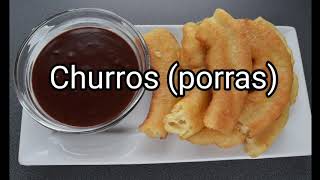 Churros porras [upl. by Adnarem]