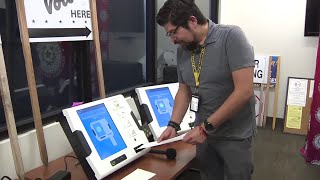 Bexar County Elections Department employee demonstrates inperson voting experience [upl. by Marion]