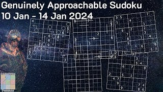 Genuinely Approachable Sudoku GAS  10Jan to 14Jan2024 [upl. by Atenek703]