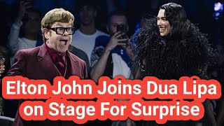 Elton John Joins Dua Lipa on Stage for Surprise ‘Cold Heart’ Performance Amid Health Challenges [upl. by Mayyahk436]