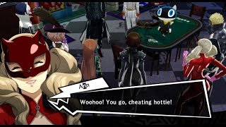 Persona 5  Niijimas Palace Poker Scene cut content [upl. by Balkin346]