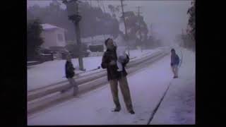 Snow in Tasmania 25 July 1986 Scenes at Glenorchy [upl. by Hultgren]