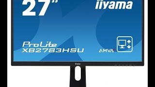 Iiyama Pro Lite XB2783HSU 27 monitor LCD Monitor unboxing and review [upl. by Nileek338]