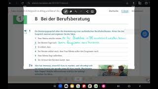 Fokus B2 Lektion 1 Teil 3 bei der Berufsberatung B2 fokus deutschlernen Beruf [upl. by Akamahs522]