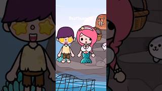 Beautiful Mermaid and Diamond Boy Love Story🧜‍♀️💎🤩💘tocaboca tocalifeworld tocastory shorts [upl. by Garik]