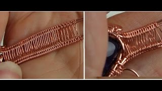 Wide Ladder Weave TutorialDemo Bail Weaving Style 4 Base Wires [upl. by Kutzenco]