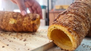 Chimnay Hungarian Cake Recipe  Hungarian Kürtőskalács [upl. by Eddi]