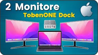 2 Bildschirme an Laptop  MacBook anschließen amp einrichten mit der Dockingstation von TobenONE [upl. by Lucky]