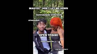 Marvel  Dont Let Me Down  freebeat instrumental with hook open verse afrobeat free beat afro RampB [upl. by Etteiram]