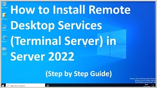 How to Install Remote Desktop Services quotRDSquot Terminal Server in Server 2022  Complete Setup [upl. by Acireit]