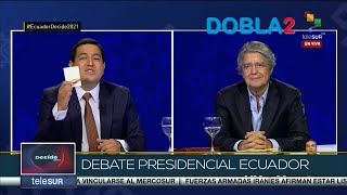 DEBATE PRESIDENCIAL 2021 SIN CENSURA ANDRES ARAUZ vs GUILLERMO LASSO  Dobla2 [upl. by Gleeson79]