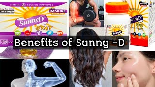 Benefits SunnyD Tablets Vitamin D³ Tablets Skin  Hair  Bones [upl. by Lamrej]