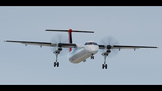 Q400 landing in Tamworth Xplane 12 Q4XP [upl. by Rowan920]