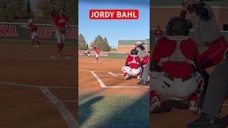 Jordy Bahl Nebraska Husker Softball 11124 Red White Scrimmage [upl. by Godart]