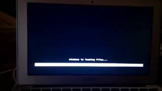 Macbook Air  Booting rEFIt to USB Drive for Windows 7 Install [upl. by Gavan]