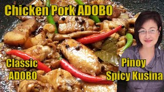 How to Cook Pork and Chicken Adobo  Classic Adobo [upl. by Eniladam]