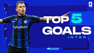 The best goals of every team Inter  Top 5 Goals  Serie A 202223 [upl. by Ardnuassak]