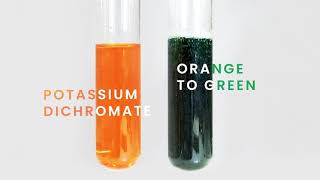 The colour change of acidified Potassium Dichromate  The Real Chemist [upl. by Aeduj]