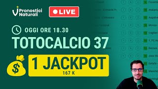 🔴 Ore 1830 LIVE Totocalcio 💰 JACKPOT 167K F13 Facciamo la Schedina Insieme [upl. by Eziechiele]