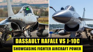 Epic Air Battle Rafale vs J10C Fighter Jets [upl. by Erodeht]