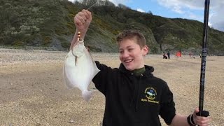 Plaice Fishing on Beesands Beach South Devon [upl. by Adnana]