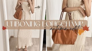 UNBOXING LONGCHAMP  AUTUMN EDIT [upl. by Immaj]