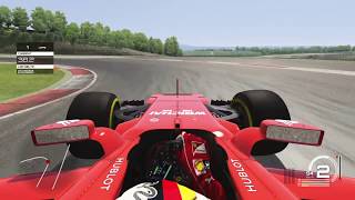 Assetto Corsa PS4  Ferrari SF70H F1 2017 Sebastian Vettel  Vallelunga GP  70th Anniversary DLC [upl. by Marys]