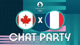 Canada v France  Womens Olympic Basketball Tournament Paris 2024  Chat Party ⚡🏀 [upl. by Noet574]