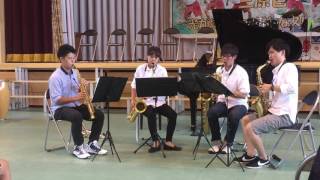 Give Remix【Schelmisch Saxophone Quartet】 [upl. by Ellevel178]