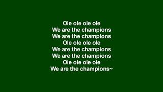 The Fans  Olé Olé Olé The Name Of The Game Letra [upl. by Anatnahs361]