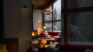 Winter Serenity Cozy Fireplace amp Snowy Landscape ❄️🔥 [upl. by Elorak891]