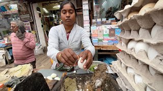 Sharmila Aunty Serves Boiled Eggs Fry  Street Food [upl. by Chandler]