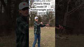 HISTORIC Ithaca model 37 featherweight police special 12ga shorts shotgun history firearms [upl. by Adnoraj]