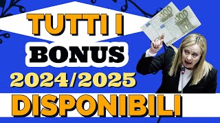 💰 Tutti i Bonus per famiglie Disponibili per il 2024 e anche nel 2025 💰 [upl. by Eiger137]