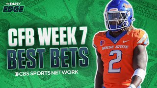 College Football Week 7 BEST BETS AND PICKS  The Early Edge [upl. by Irtimid]