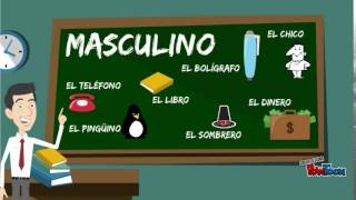 Masculino y femenino en español regla general [upl. by Malanie]