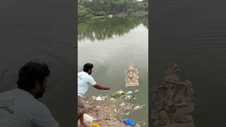 Ganesh immersion at Hyderabad 2024 ganesh ganeshimmersion trending [upl. by Yrac113]