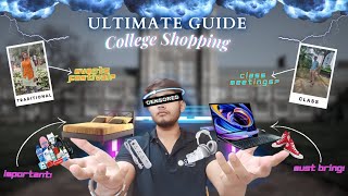 Hostel essentials packing list amp College Shopping full guide 🤩  what to bring in college hostel [upl. by Enialahs135]