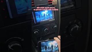 Mirrorlink iPhone to Pioneer weblink screen iphone mirrorlink broadcast weblink car [upl. by Dorison759]